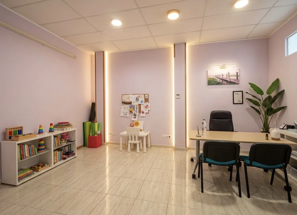 Despacho de consulta con espacio para niños